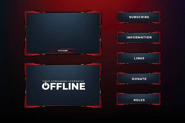 EPS 해외이미지 디자인 일러스트 미래 프레임 흐름 게임 방송 덮기 게이머 인터페이스 채널 생존 벡터 국경 해외202310 해외일러스트 컨셉 모션 놀이 파일형식