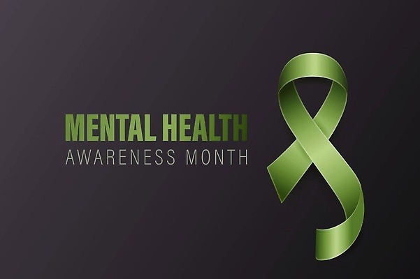 EPS 해외이미지 리본 캠페인 상징 컨셉 일러스트 사람없음 초록색 심볼 상징물 정신건강 해외202310 해외일러스트 컬러 건강 파일형식 벡터