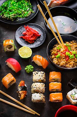 포토 JPG 해외이미지 젓가락 사람없음 초밥 간장 라임 볶음밥 미소된장국 생강초절임 일본음식 해외202310 해외포토 음식 과일 수저 양념 절임 파일형식