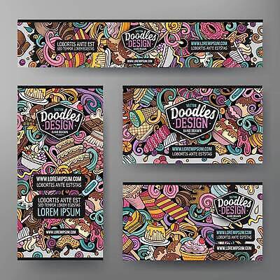 EPS 해외이미지 템플릿 디자인 배너 포스터 음식 컬러 컨셉 일러스트 명함 아이스크림 디저트 막대사탕 사탕 장식 세트 과자 케이크 여러개 기쁨 달콤 맛 낙서 잼 만화 컵케이크 크림 레이아웃 푸딩 와플 머랭 웹디자인 목업 티라미수 맛있는 해외202310 해외일러스트 감정 다수 소스_음식 파일형식 벡터