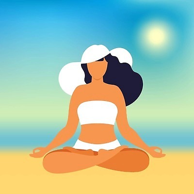 EPS 해외이미지 라이프스타일 여자 모래 바다 섬 여행 포즈 백그라운드 일러스트 우산 요가 자연 하늘 휴가 휴식 사람 앉기 야외 물 파란색 비키니 태양 뷰티 여행객 맑음 화목 일몰 만화 명상 혼자 벡터 미니멀 해외202310 해외일러스트 자연요소 웰빙 수영복 컬러 컨셉 모션 날씨 생활 노을 생태계 파일형식