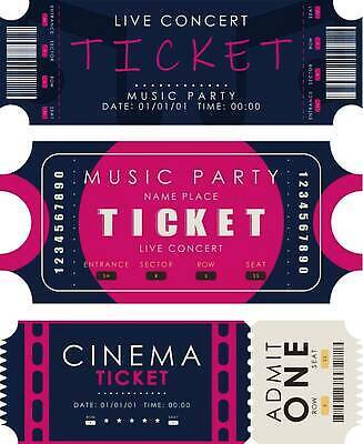 EPS 해외이미지 일러스트 타이포그라피 사람없음 티켓 극장 영화 쿠폰 초대 해외202310 해외일러스트 문자 문화예술 파일형식 벡터