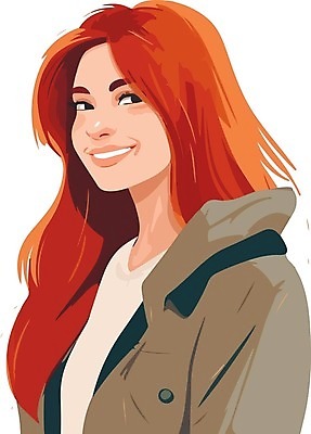 EPS 해외이미지 여자 일러스트 한명 상반신 성인 성인여자한명만 해외202310 해외일러스트 1 사람 여자한명만 성인여자만 파일형식 벡터