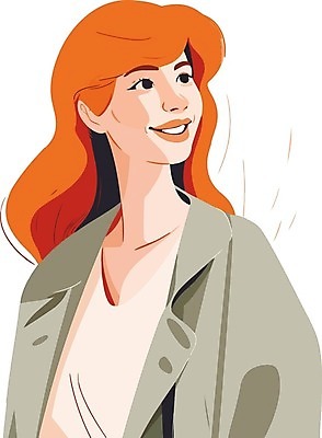 EPS 해외이미지 여자 일러스트 한명 상반신 성인 성인여자한명만 해외202310 해외일러스트 1 사람 여자한명만 성인여자만 파일형식 벡터