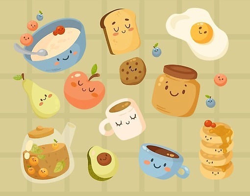 EPS 해외이미지 캐릭터 열매 행복 감정 커피 음식 컨셉 스티커 채소 과일 일러스트 아침 사랑 미소 일상 컵 세트 식당 계란 식사 기쁨 표현 시간 잠 최고 입 유머 차 아침식사 상품 찻주전자 만화 수집 배고픔 메뉴 코믹 비타민 축배 삶기 취침시간 캐리커처 해외202310 해외일러스트 일러캐릭터 주간 식물 식기 음료 주전자 표정 라이프 신체부위 상점 알 그림 영양소 파일형식 벡터