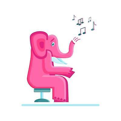 EPS 해외이미지 동물 디자인 행복 어린이 음악 분홍색 컬러 백그라운드 일러스트 노래 포유류 코끼리 동물원 미술 사람없음 장식 파란색 파티 쪽지 소리 흰색 유머 만화 심볼 무거움 고립 뮤지컬 엘리먼트 벡터 해외202310 해외일러스트 감정 문화예술 사람 이벤트 무게 파일형식