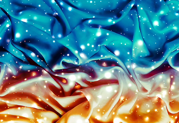 포토 JPG 해외이미지 디자인 백그라운드 사람없음 파란색 반짝임 노란색 화려 고급 실크 부드러움 그라데이션 해외202310 해외포토 컬러 컨셉 모션 직물 감각 파일형식