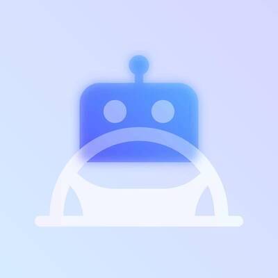 EPS 해외이미지 일러스트 사람없음 파란색 로봇 반투명 블러효과 글래스모피즘 해외202310 해외일러스트 디자인 컬러 블러 파일형식 벡터 효과