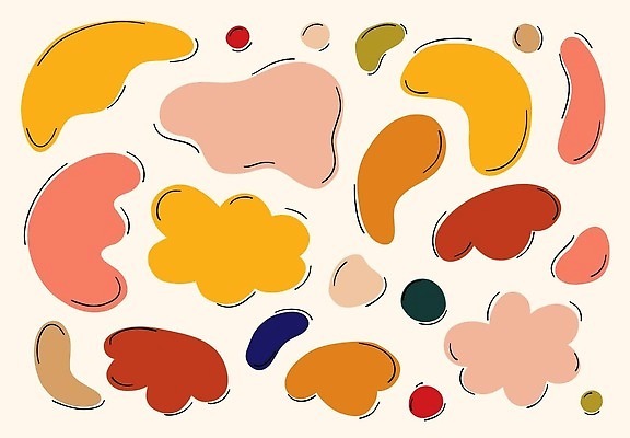 EPS 해외이미지 클립아트 모양 손 디자인 선 백그라운드 일러스트 미술 그래픽 세트 컬러풀 덧셈 심볼 유기농 고립 엘리먼트 벡터 해외202310 해외일러스트 웰빙 컬러 문화예술 신체부위 수학 파일형식