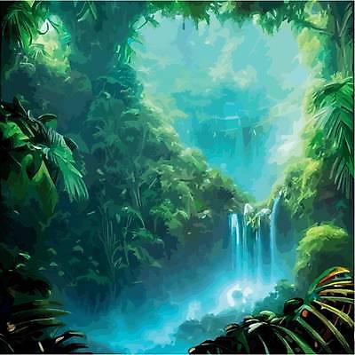 EPS 해외이미지 백그라운드 잎 일러스트 자연 사람없음 초록색 열대우림 해외202310 해외일러스트 식물 컬러 숲 생태계 파일형식 벡터