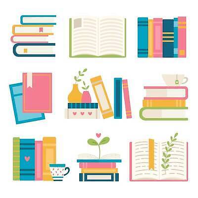 EPS 해외이미지 잎 일러스트 사람없음 책 세트 쌓기 새싹 커피잔 엘리먼트 해외202310 해외일러스트 식물 커피 모션 잔 파일형식 벡터