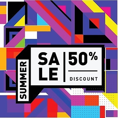 EPS 해외이미지 도형 디자인 조각 일러스트 추상 사람없음 컬러풀 세일 기하학 해외202310 해외일러스트 컬러 무늬 파일형식 벡터