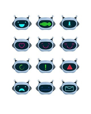 EPS 해외이미지 캐릭터 디자인 행복 감정 얼굴 과학 컨셉 일러스트 미래 경고 미소 학습 컴퓨터 세트 머리 디지털 쪽지 기계 네트워크 플랫 수집 스마트 심볼 로봇 심플 전자 혁명 도우미 로딩 오류 자동화 지능 아바타 가상 벡터 해외202310 해외일러스트 일러캐릭터 교육 표정 신체부위 전자제품 파일형식