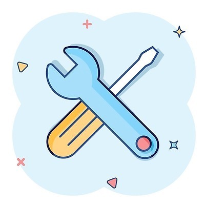 EPS 해외이미지 일러스트 사람없음 파란색 심볼 심플 코믹 펜치 해외202310 해외일러스트 컬러 공구 파일형식 벡터