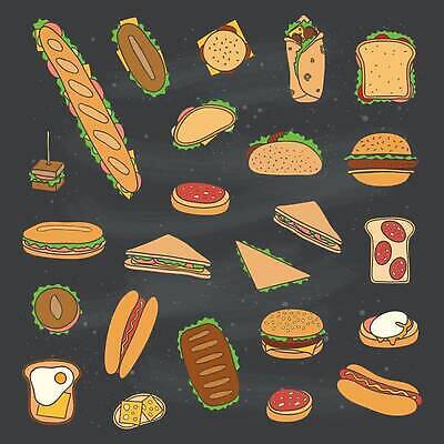 EPS 해외이미지 손 디자인 음식 컬러 토마토 일러스트 치즈 샌드위치 육류 그래픽 식당 계란 식사 저녁식사 칠판 카페 샐러드 햄버거 뜨거움 소시지 개 아침식사 낙서 스케치 먹기 카나페 속도 메뉴 클럽 그림 햄 롤 타코 프랑스어 점심식사 고립 번 살라미 벡터 해외202310 해외일러스트 문자 빵 채소 식재료 포유류 모션 유제품 패스트푸드 서양음식 미술 신체부위 상점 알 가공식품 파일형식