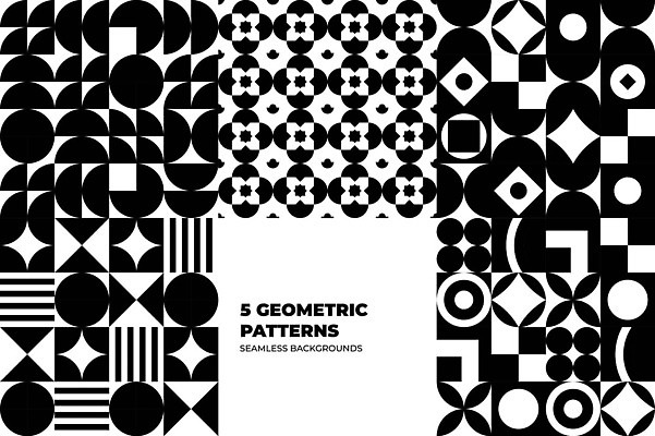 EPS 해외이미지 백그라운드 패턴 일러스트 추상 흑백 사람없음 세트 분위기 기하학 지오메트릭 미니멀 해외202310 해외일러스트 컨셉 무늬 촬영기법 파일형식 벡터