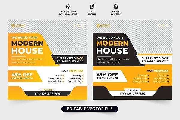 EPS 해외이미지 템플릿 디자인 포스터 일러스트 회사 비즈니스 건축양식 부동산 아파트 주택 건설업 건물 수리 레이아웃 승진 유지 마케팅 업그레이드 재주꾼 벡터 해외202310 해외일러스트 건축물 건축 산업 재산 파일형식