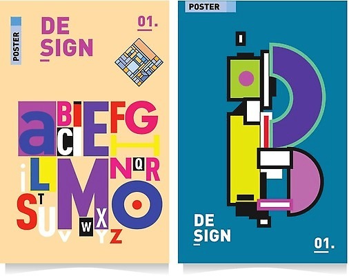 EPS 해외이미지 도형 알파벳 포스터 백그라운드 일러스트 추상 타이포그라피 사람없음 컬러풀 화려 해외202310 해외일러스트 문자 영어 컬러 컨셉 무늬 파일형식 벡터