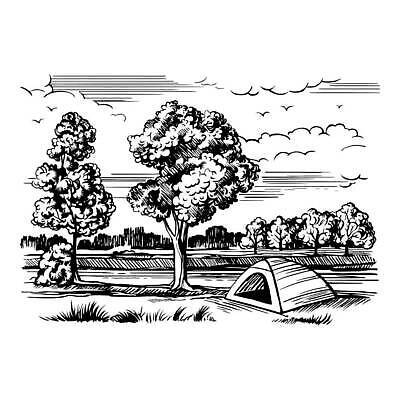 EPS 해외이미지 나무 디자인 포스터 호수 선 여행 백그라운드 일러스트 자연 휴가 휴식 텐트 미술 야외 목재 그래픽 물 강 라벨 검은색 캠핑 하이킹 장비 흰색 낙서 숲 모닥불 만화 땅 스케치 캠핑장 그림 윤곽 판화 고립 원정 벡터 해외202310 해외일러스트 자연요소 식물 컬러 컨셉 재료 불 레저 문화예술 프레임 캠핑도구 생태계 파일형식