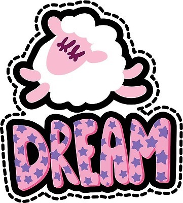 EPS 해외이미지 영어 점선 동물캐릭터 스티커 일러스트 휴식 사람없음 꿈 잠 양 아기자기 해외202310 해외일러스트 일러캐릭터 동물 문자 캐릭터 선 컨셉 포유류 파일형식 벡터