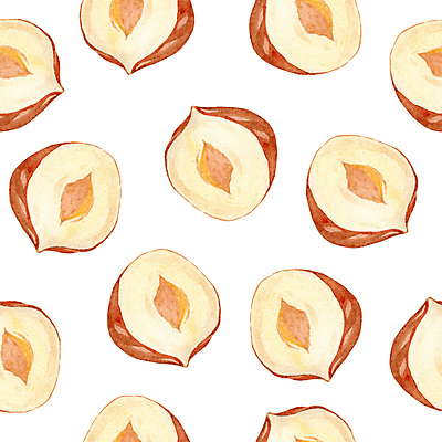 JPG 해외이미지 패턴 일러스트 사람없음 손그림 헤이즐넛 해외202310 해외일러스트 무늬 견과류 파일형식