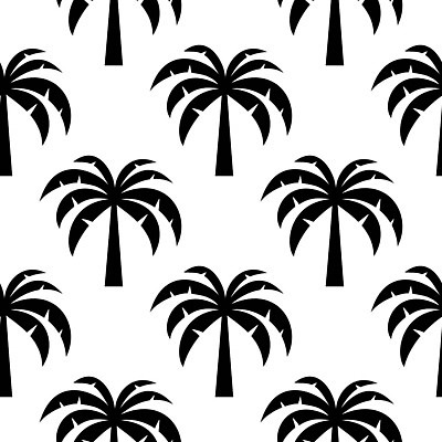 EPS 해외이미지 나무 디자인 백그라운드 잎 패턴 일러스트 벽지 수채화 손바닥 검은색 흰색 인쇄 천 질감 복고 벡터 해외202310 해외일러스트 식물 손 컬러 무늬 직물 파일형식