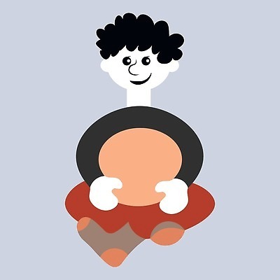 EPS 해외이미지 디자인 남자 어린이 백그라운드 십자가 일러스트 앉기 소년 내부 책 공책 땅 그림 정사각형 엘리먼트 항목 아바타 해외202310 해외일러스트 도형 모션 문구용품 사람 파일형식 벡터