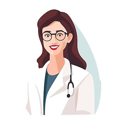 EPS 해외이미지 여자 일러스트 청진기 한명 상반신 성인 의사 성인여자한명만 해외202310 해외일러스트 1 의료기기 사람 의료진 여자한명만 성인여자만 파일형식 벡터