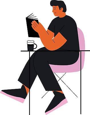 EPS 해외이미지 캐릭터 학생 디자인 교육 남자 행복 컨셉 일러스트 학교 이야기 사람 앉기 소년 취미 10대 책 스터디 사무실 오픈 플랫 도서관 읽기 책상 분석 교과서 대학교 문학 시트 개발 고립 지능 벡터 해외202310 해외일러스트 일러캐릭터 감정 어린이 가구 비즈니스 모션 청소년 교재 학습 파일형식