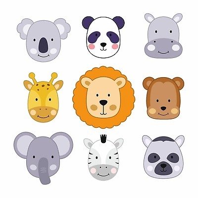 EPS 해외이미지 동물 디자인 어린이 스티커 일러스트 아프리카 자연 코끼리 그래픽 세트 원숭이 아기 호주 사자 판다 기린 심볼 사인 얼룩말 하마 걸음마 엘리먼트 여우원숭이 벡터 해외202310 해외일러스트 나라 곰 포유류 모션 사람 말_동물 오세아니아 생태계 파일형식