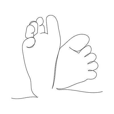 EPS 해외이미지 디자인 어린이 선 일러스트 사랑 미술 장식 아기 신생아 낙서 만화 스케치 그림 윤곽 양발 엘리먼트 벡터 반복 해외202310 해외일러스트 감정 문화예술 사람 파일형식