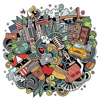 EPS 해외이미지 디자인 문화 도로 여행 일러스트 건축양식 거리 건물 도시풍경 컬러풀 달러 탑 미국 도시 도심 낙서 사과 만화 심볼 라인아트 오브젝트 뉴욕 택시 지역 타운 스카이라인 맨해튼 재즈 길거리음식 랜드마크 브로드웨이 전국 브루클린 해외202310 해외일러스트 건축물 건축 길 선 음악 음식 컬러 돈 북아메리카 과일 교통시설 승용차 자동차 풍경 파일형식 벡터