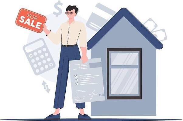 EPS 해외이미지 백인 캐릭터 디자인 남자 컨셉 일러스트 비즈니스 성공 부동산 아파트 주택 서기 사람 건물 판매 세일 거래 비즈니스맨 재산 플랫 구매 만화 중개인 사인 레이아웃 투자 대출 렌탈 매각 부동산중개인 진짜 벡터 소유 해외202310 해외일러스트 일러캐릭터 서양인 직업 건축물 모션 금융 쇼핑 직장인 파일형식