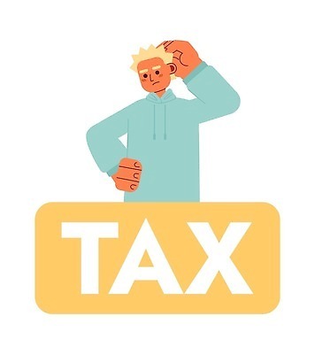 EPS 해외이미지 남자 허리손 일러스트 한명 성인 라이프 금융 고민 세금 성인남자한명만 해외202310 해외일러스트 1 감정 포즈 사람 생활 경제 남자한명만 성인남자만 파일형식 벡터