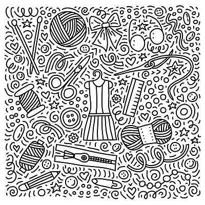 EPS 해외이미지 손 디자인 드레스 리본 안경 일러스트 공 줄자 자 취미 연필 유행 검은색 흰색 공구 바늘 뜨개질 작업실 실 낙서 바느질 천 구슬 심볼 활 그림 윤곽 테이프 손그림 실타래 자수 지퍼 재단 양모 고립 벡터 해외202310 해외일러스트 잡화 옷 컬러 문구용품 학용품 신체부위 필기구 도구 직물 파일형식