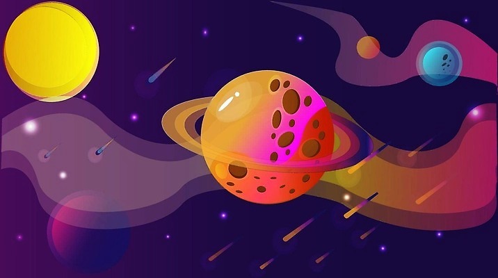 EPS 해외이미지 디자인 배너 별 지구 컬러 백그라운드 일러스트 하늘 표면 모바일 추상 미래 그래픽 파란색 빛 컴퓨터 컬러풀 세계 태양 우주 어둠 행성 인공위성 외계인 게임 야간 만화 은하계 시스템 공상 천문학 UI 인터페이스 해외202310 해외일러스트 자연요소 교육 컨셉 무늬 통신 놀이 전자제품 미확인물체 파일형식 벡터