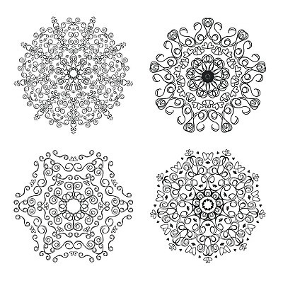 EPS 해외이미지 모양 템플릿 디자인 꽃 어린이 선 결혼 백그라운드 꽃무늬 패턴 일러스트 추상 잉크 미술 성인 장식 책 세트 검은색 흰색 원형 낙서 인쇄 문신 라인아트 명상 그림 심플 윤곽 페이지 기하학 기본 만다라 색칠공부 쉬운 엘리먼트 벡터 해외202310 해외일러스트 도형 식물 컬러 무늬 문화예술 사람 이벤트 학습 색칠 파일형식