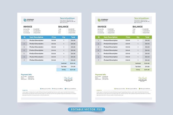 EPS 해외이미지 템플릿 디자인 종이 돈 일러스트 비즈니스 문구용품 장식 초록색 금융 서비스 레이아웃 문서 영수증 계산서 계좌 세금 벡터 미니멀 해외202310 해외일러스트 컬러 경제 재산 오브젝트 파일형식