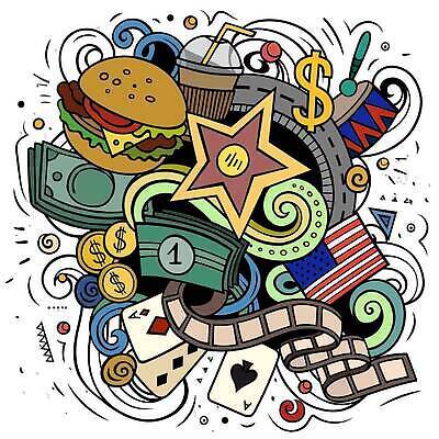 EPS 해외이미지 클립아트 라이프스타일 디자인 문화 여행 스티커 일러스트 휴가 패스트푸드 컬러풀 우주 달러 럭비 미국 야구 자유 햄버거 달 역사 재산 낙서 만화 인도인 영화관 오브젝트 독수리 지역 대서양 애국심 국회 할리우드 독립 전국 해외202310 해외일러스트 자연요소 외국인 바다 컬러 컨셉 돈 북아메리카 조류 동양인 생활 금융 구기 인스턴트 극장 로스앤젤레스 파일형식 벡터