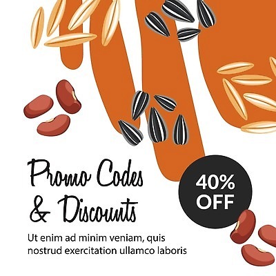 EPS 해외이미지 일러스트 씨앗 사람없음 농작물 갈색 세일 유기농 천연 해외202310 해외일러스트 식물 웰빙 컬러 농업 파일형식 벡터