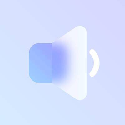 EPS 해외이미지 일러스트 사람없음 파란색 소리 반투명 블러효과 글래스모피즘 해외202310 해외일러스트 디자인 컬러 블러 파일형식 벡터 효과