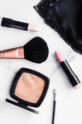 포토 JPG 해외이미지 백그라운드 사람없음 립스틱 고급 대리석 메이크업브러쉬 파운데이션 해외202310 해외포토 컨셉 재료 화장품 붓 파일형식