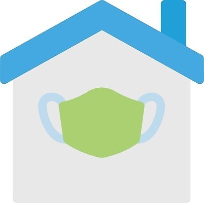 EPS 해외이미지 디자인 백그라운드 컨셉 일러스트 가족 주택 함께함 건강 가면 안전 사람 바이러스 보호 질병 심볼 사인 고립 소셜 벡터 코로나바이러스 락다운 해외202310 해외일러스트 의학 관계 건물 파일형식