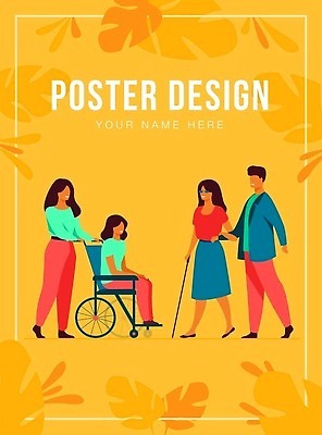 EPS 해외이미지 직업 캐릭터 행복 컨셉 2 의자 일러스트 가족 노동자 건강 사람 야외 약 걷기 우정 업무 도움 플랫 질병 장애인 만화 간호 서비스 휠체어 장애 돌봄 소셜 시각장애인 지원 특별함 벡터 선두 해외202310 해외일러스트 일러캐릭터 감정 가구 의학 관계 모션 친구 작업 파일형식