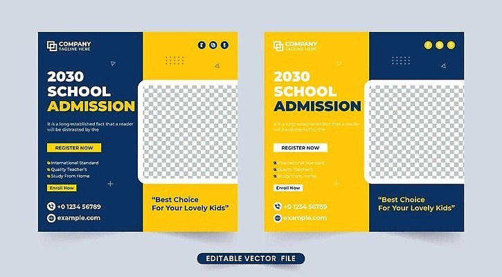 EPS 해외이미지 템플릿 학생 디자인 배너 교육 포스터 일러스트 학교 고등학교 스터디 입장 신학기 대학교 최초 승진 소셜미디어 벡터 해외202310 해외일러스트 학습 파일형식