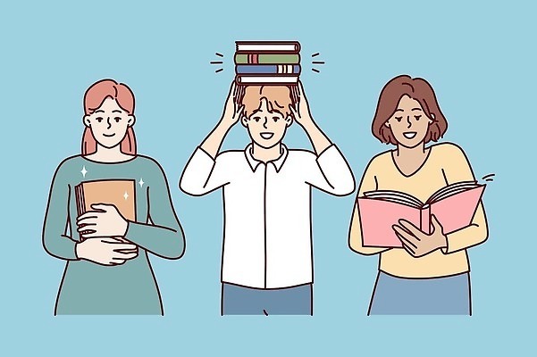 EPS 해외이미지 무료이미지 학생 여자 교육 남자 일러스트 사람 책 스터디 벡터 해외202310 해외일러스트 학습 파일형식 무료콘텐츠