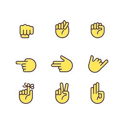 EPS 해외이미지 클립아트 편집 손 디자인 감정 선 컬러 컨셉 스티커 신체 일러스트 통신 손가락 손바닥 미술 사람 세트 픽토그램 노란색 웹 공연 정보 표현 메시지 플랫 만화 심볼 신호 윤곽 위치 팩 시스템 이모티콘 고립 얇은 엘리먼트 타격 벡터 인터랙티브 해외202310 해외일러스트 인터넷 모션 문화예술 이벤트 신체부위 화장품 파일형식
