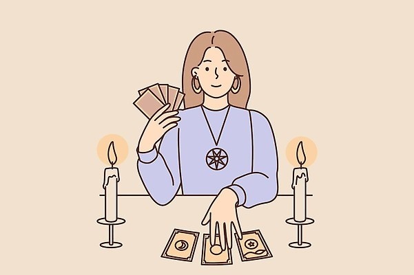 EPS 해외이미지 여자 컨셉 일러스트 미래 사람 앉기 마법사 마술사 운명 신용카드 재산 예측 신비 마녀 점성술 펜싱 공상 마법 고립 예언자 집시 초능력 벡터 정확 해외202310 해외일러스트 스포츠 모션 금융 마술 파일형식 경제