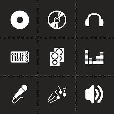 EPS 해외이미지 손 음악 파도 일러스트 공 세트 픽토그램 검은색 소리 DJ 심볼 클럽 라디오 디스코 오디오 비닐 목소리 고립 벡터 해외202310 해외일러스트 바다 컬러 재질 문화예술 신체부위 전자제품 춤 파일형식