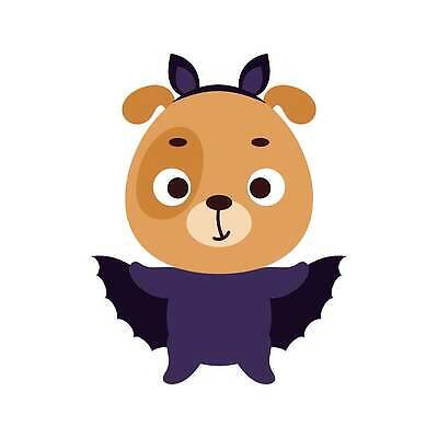 EPS 해외이미지 동물캐릭터 일러스트 사람없음 귀여움 할로윈 강아지 박쥐 코스프레 해외202310 해외일러스트 일러캐릭터 동물 캐릭터 컨셉 포유류 반려동물 개 파일형식 벡터